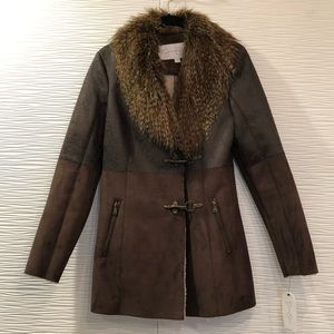 NEW! Jessica Simpson Vegan Fur/suede Coat!
